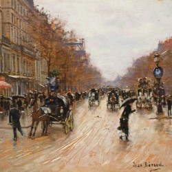 Scene de boulevard a Paris